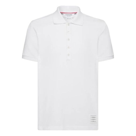 Thom Browne Men Classic Piqué 4-Bar Polo